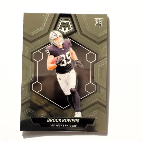 Panini Mosaic Football 2024 | #313 Brock Bowers - Las Vegas Raiders | Rookie Card