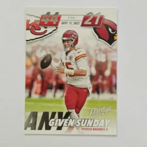 Panini Prestige Football 2023 | #AGS-1 Patrick Mahomes II - Kansas City Chiefs | Any Given Sunday Xtra Points