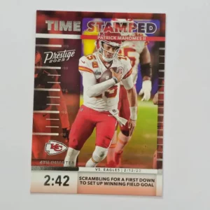 Panini Prestige Football 2023 | #TS-3 Patrick Mahomes II - Kansas City Chiefs | Time Stamped Xtra Points
