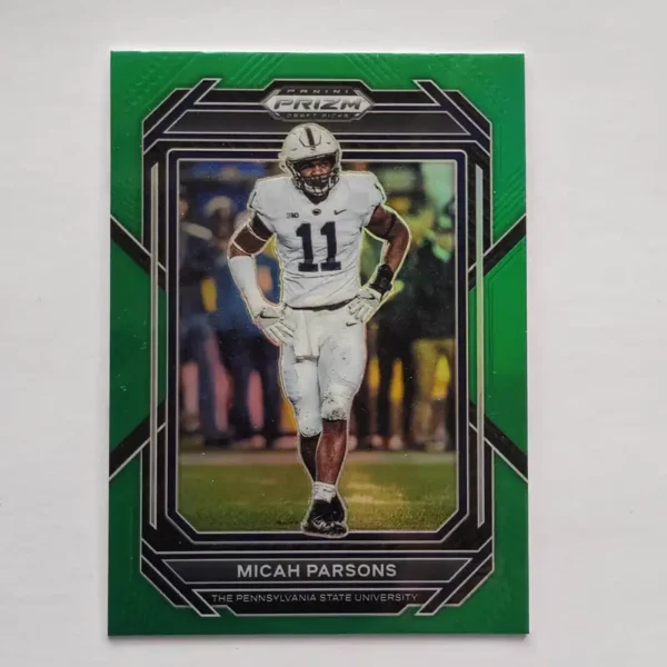 Panini Prizm Draft Picks Football 2023 | #75 Micah Parsons - Penn State Nittany Lions | Green
