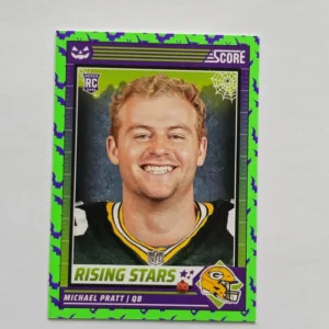 Panini Score-A-Treat Football 2024 | #40 Michael Pratt - Green Bay Packers | Rising Stars Green Bats Rookie Card