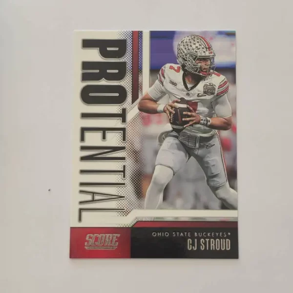 Panini Score Football 2023 | #2 C.J. Stroud - Ohio State Buckeyes | PROtential Rookie Card