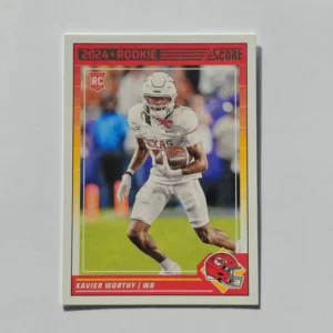 Panini Score Football 2024 | #324 Xavier Worthy - Kansas City Chiefs | Rookie Card