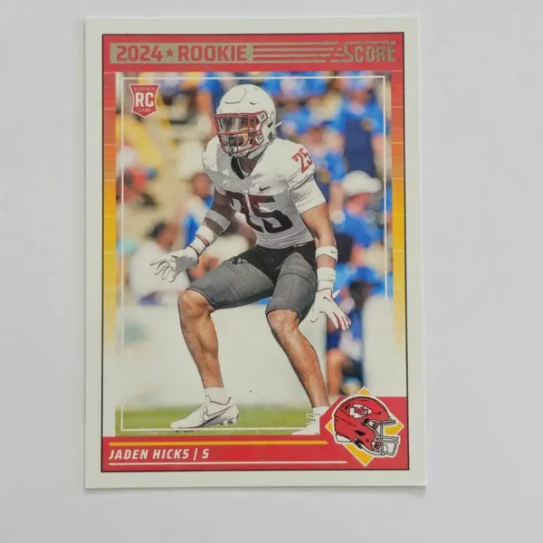 Panini Score Football 2024 | #362 Jaden Hicks - Kansas City Chiefs | Rookie Card