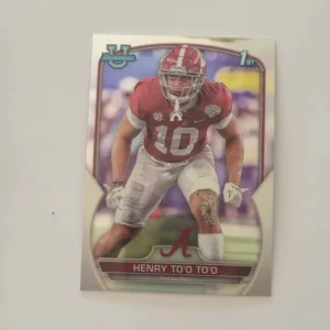 Topps Bowman Chrome University Football 2022 | #88 Henry To'o To'o - Alabama Crimson Tide | 1st Bowman