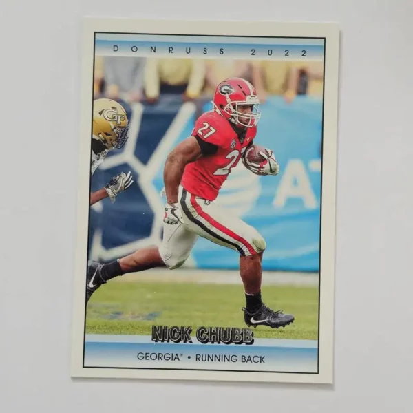 Panini Chronicles Draft Picks Football 2022 | #23 Nick Chubb - Georgia Bulldogs | Donruss