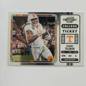 Panini Chronicles Draft Picks Football 2023 | #14 Cedric Tillman - Tennessee Volunteers | Contenders Optic
