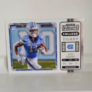 Panini Chronicles Draft Picks Football 2023 | #16 Josh Downs - UNC North Carolina Tar Heels | Contenders Rookie Card