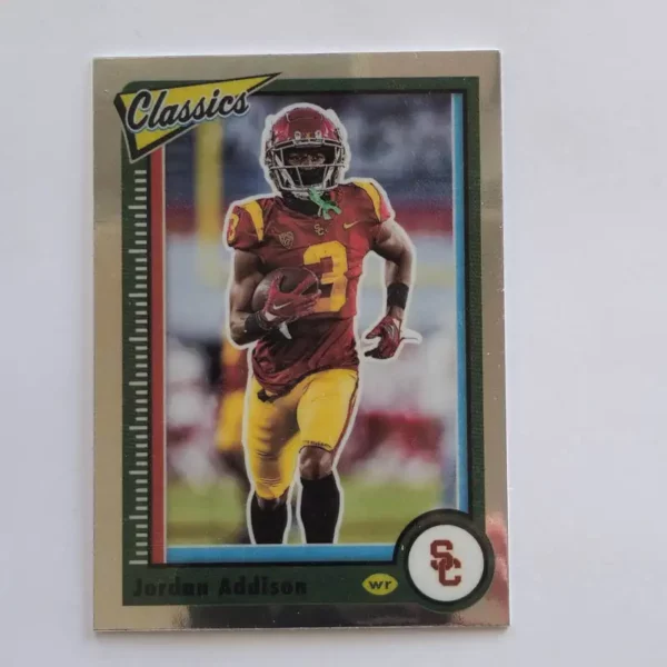 Panini Chronicles Draft Picks Football 2023 | #7 Jordan Addison - USC Trojans | Classics Rookie Card