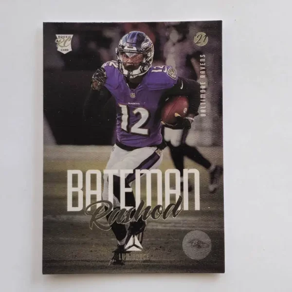 Panini Chronicles Football 2021 | #215 Rashod Bateman - Baltimore Ravens | Luminance Rookie Card
