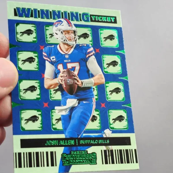 Panini Contenders Football 2022 | #WT-JAL Josh Allen - Buffalo Bills | Winning Ticket Emerald