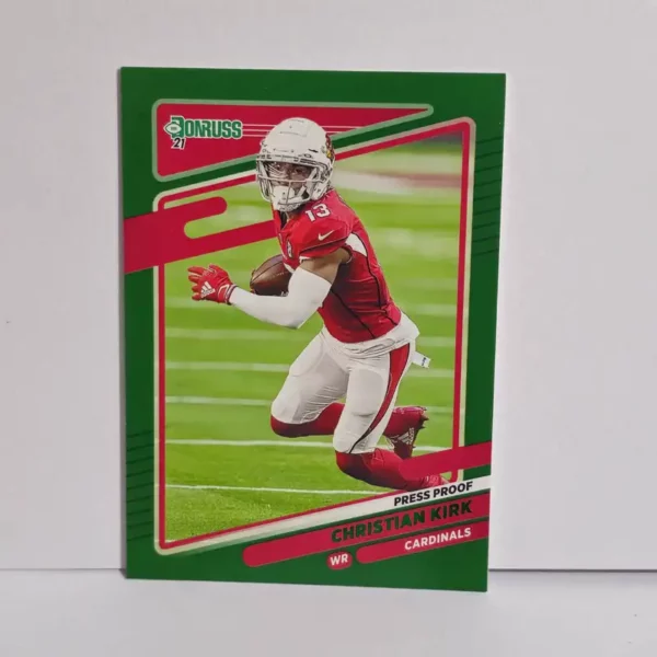 Panini Donruss Football 2021 | #194 Christian Kirk - Arizona Cardinals | Press Proof Green