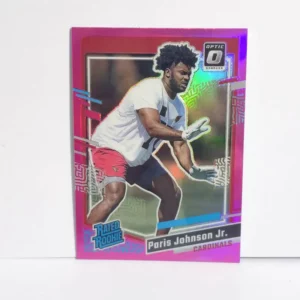 Panini Donruss Football 2023 | #304 Paris Johnson Jr. - Arizona Cardinals | Rated Rookie Optic Preview Pink