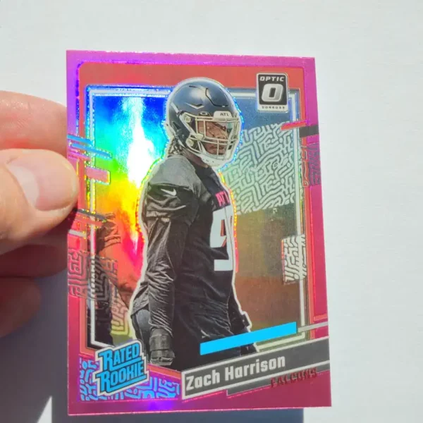 Panini Donruss Football 2023 | #306 Zach Harrison - Atlanta Falcons | Rated Rookie Optic Preview Pink