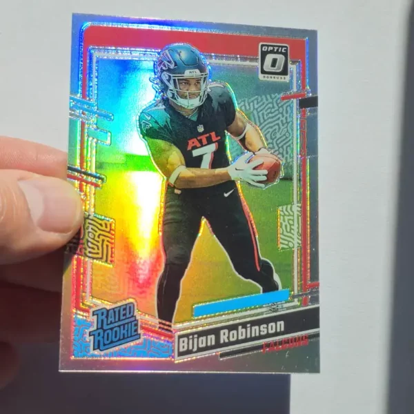 Panini Donruss Optic Football 2023 | #206 Bijan Robinson - Atlanta Falcons | Silver Rated Rookie