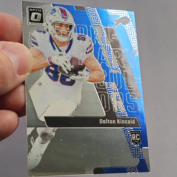 Panini Donruss Optic Football 2023 | #7 Dalton Kincaid - Buffalo Bills | Primary Colors Rookie Card