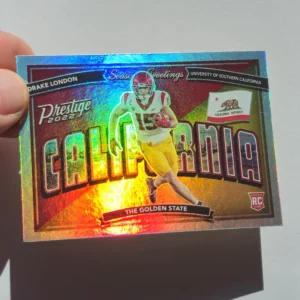 Panini Prestige Football 2022 | #SG-9 Drake London - USC | Season Greetings Rookie Card