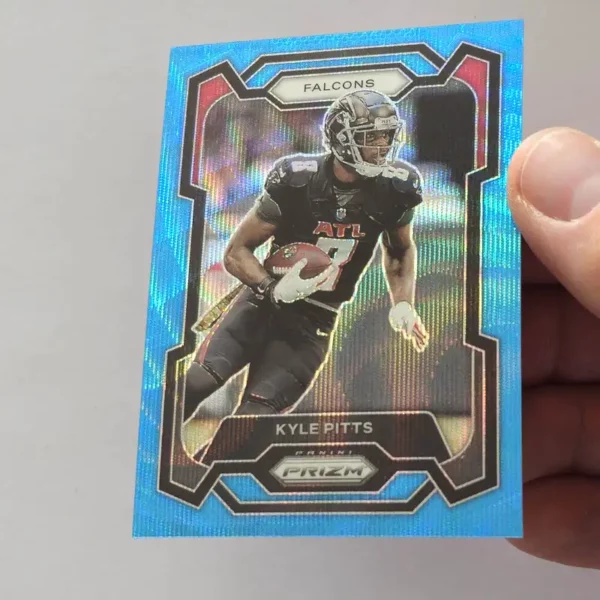 Panini Prizm Football 2023 | #11 Kyle Pitts - Atlanta Falcons | Blue Wave Prizm 83/199