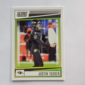 Panini Score Football 2022 | #188 Justin Tucker - Baltimore Ravens
