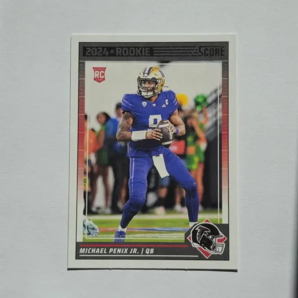 Panini Score Football 2024 | #323 Michael Penix Jr. - Atlanta Falcons | Rookie Card