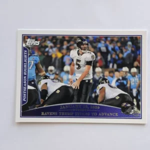 Topps Football 2009 | #311 Joe Flacco - Baltimore Ravens | Postseason Highlights