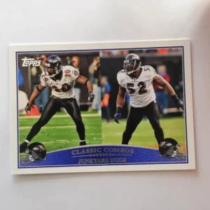 Topps Football 2009 | #326 Ed Reed/Ray Lewis - Baltimore Ravens | Classic Combos Junkyard Dogs