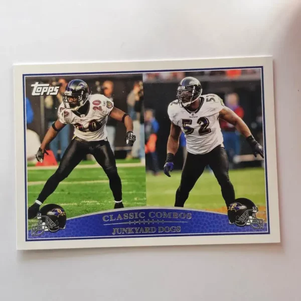 Topps Football 2009 | #326 Ed Reed/Ray Lewis - Baltimore Ravens | Classic Combos Junkyard Dogs