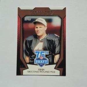 Topps Football 2010 | 75DA-25 Brett Favre - Atlanta Falcons | NFL Draft 75th Anniversary