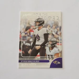 Panini Prestige 2023 | #12 Justin Tucker - Baltimore Ravens | Insert For the Record