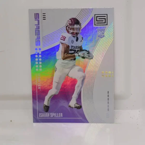 Panini Chronicles Draft Picks Football 2022 | #21 Isaiah Spiller - Texas A&M Aggies | Status Rookie Card