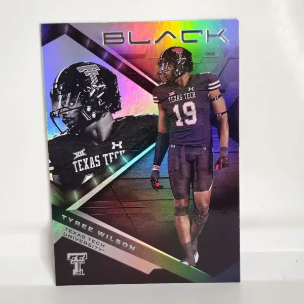 Panini Chronicles Draft Picks Football 2023 | #20 Tyree Wilson - Texas Tech Red Raiders | Black Rookie Card