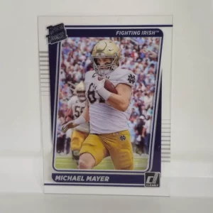 Panini Chronicles Draft Picks Football 2023 | #31 Michael Mayer - Notre Dame Fighting Irish | Clearly Donruss Rated Rookie