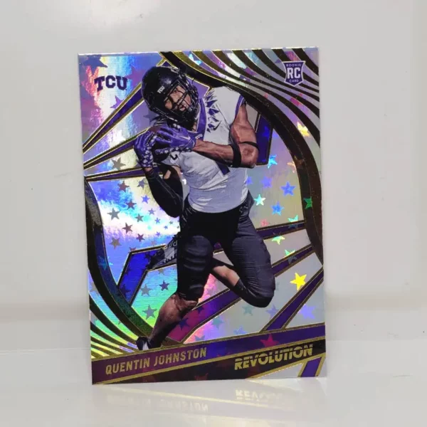 Panini Chronicles Draft Picks Football 2023 | #34 Quentin Johnston - TCU Horned Frogs | Revolution Astro Rookie Card