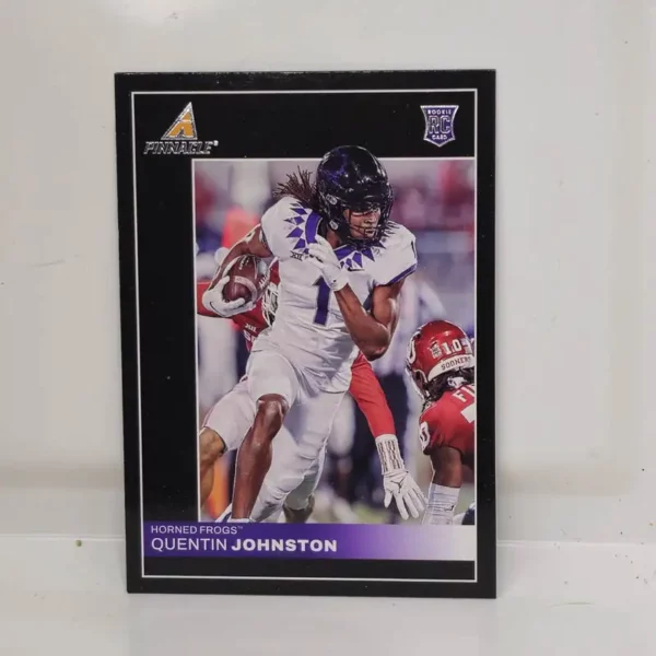 Panini Chronicles Draft Picks Football 2023 | #6 Quentin Johnston - TCU Horned Frogs | Pinnacle Rookie Card