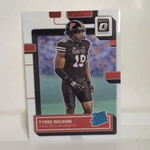 Panini Chronicles Draft Picks Football 2023 | #6 Tyree Wilson - Texas Tech Red Raiders | Donruss Optic Rated Rookie
