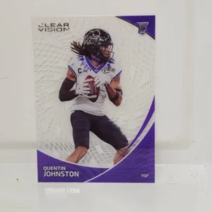 Panini Chronicles Draft Picks Football 2023 | #7 Quentin Johnston - TCU Horned Frogs | Clear Vision Rookie Card