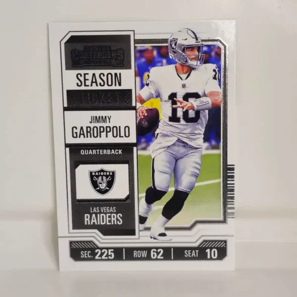 Panini Contenders Football 2023 | #54 Jimmy Garoppolo - Las Vegas Raiders