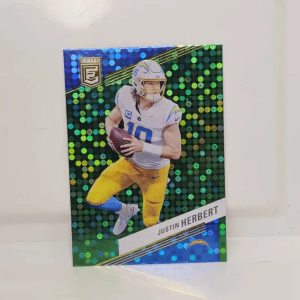 Panini Donruss Elite Football 2023 | #61 Justin Herbert - Los Angeles Chargers | Green Disco