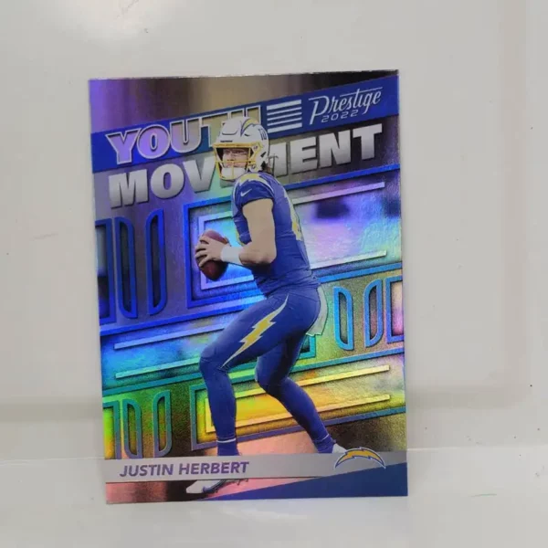 Panini Prestige Football 2022 | #YM-16 Justin Herbert - Los Angeles Chargers | Youth Movement