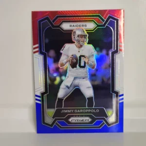 Panini Prizm Football 2023 | #176 Jimmy Garoppolo - Las Vegas Raiders | Red White & Blue