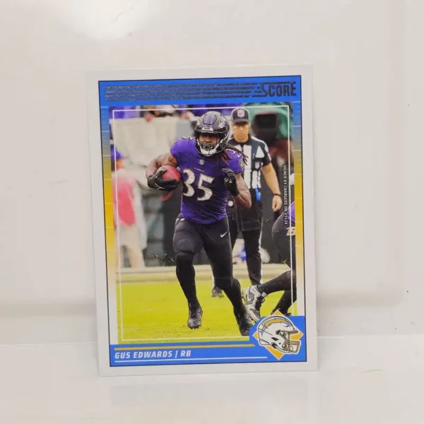 Panini Score Football 2024 | #20 Gus Edwards - Los Angeles Chargers