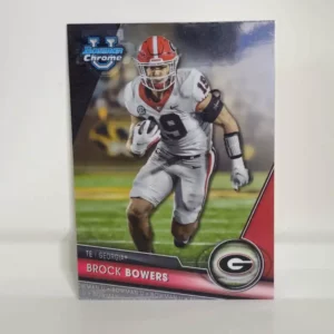 Topps Bowman Chrome University Football 2023 | #50 Brock Bowers - Georgia Bulldogs