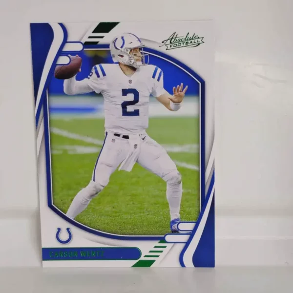 Panini Absolute Football 2021 | #11 Carson Wentz - Indianapolis Colts | Emerald