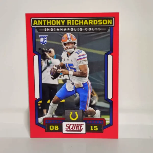 Panini Score Football 2023 | #304 Anthony Richardson - Indianapolis Colts | Red Rookie Card
