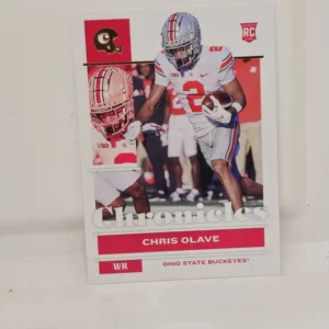 Panini Chronicles Draft Picks Football 2022 | #10 Chris Olave - Ohio State Buckeyes | Bronze Chronicles Rookie Card