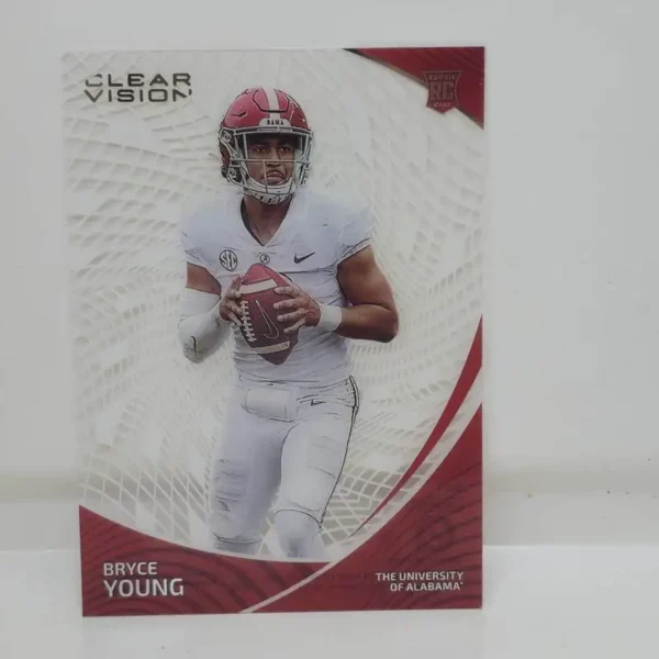 Panini Chronicles Draft Picks Football 2023 | #1 Bryce Young - Alabama Crimson Tide | Clear Vision Rookie Card