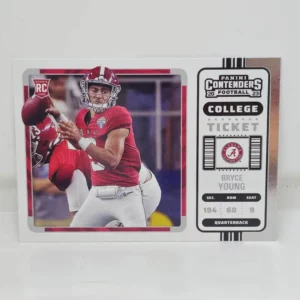 Panini Chronicles Draft Picks Football 2023 | #1 Bryce Young - Alabama Crimson Tide | Contenders College Ticket Rookie Card