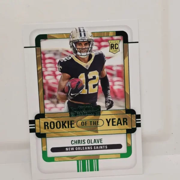 Panini Contenders Football 2022 | #ROY-COL Chris Olave - New Orleans Saints | Rookie of the Year Contenders Emerald