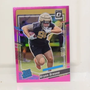 Panini Donruss Football 2023 | #372 Bryan Bresee - New Orleans Saints | Rated Rookie Optic Preview Pink