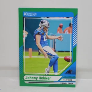 Panini Donruss Football 2024 | #24 Johnny Hekker - Carolina Panthers | Green Press Proof